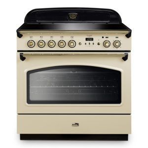 Falcon Classic Fx Induction Range Cooker Cream & Brass 90CM