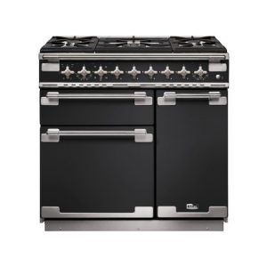 Falcon 90cm Elise Dual Fuel Cooker - Charcoal Black Chrome