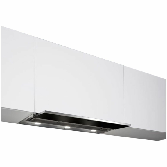 Black slide on sale out rangehood