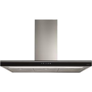 Falmec 90cm Luce Wall Canopy Rangehood - Black Glass