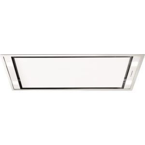 Falmec 90cm Stella Ceiling Cassette Rangehood with In-Line Motor - White Glass