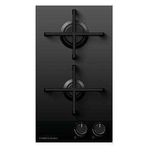 Fisher & Paykel 30cm Gas on Glass Cooktop - Black