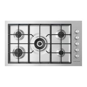 Fisher & Paykel 90cm Series 9 5 Burner Gas Cooktop, Flush Fit, Natural Gas
