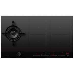 Fisher & Paykel 90cm Series 9 1 Burner + 4 Zone Hybrid Cooktop, 2 SmartZones, Natural Gas