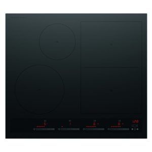 Fisher & Paykel 60cm 4 Zone Induction Cooktop: Smart Zone - Black (Series 7)