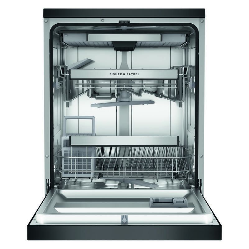 Fisher & Paykel 15 Place Setting Freestanding Dishwasher - (Contemporary/Series 7) - Black Stainless Steel - Image 2