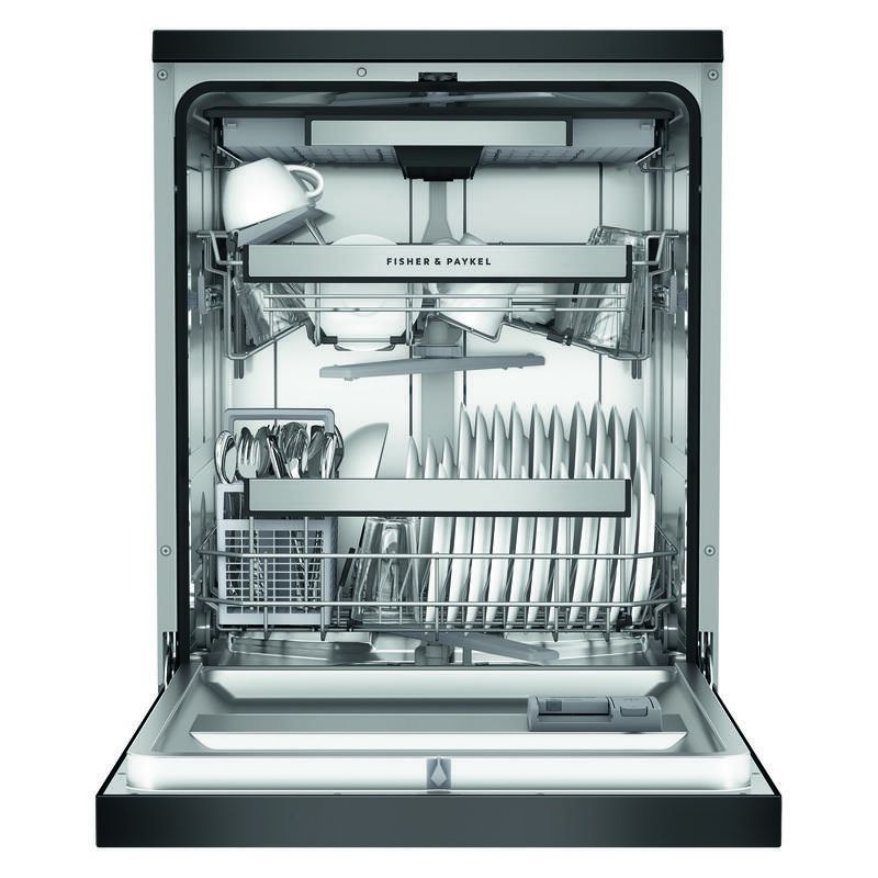 Fisher & Paykel 15 Place Setting Freestanding Dishwasher - (Contemporary/Series 7) - Black Stainless Steel - Image 3