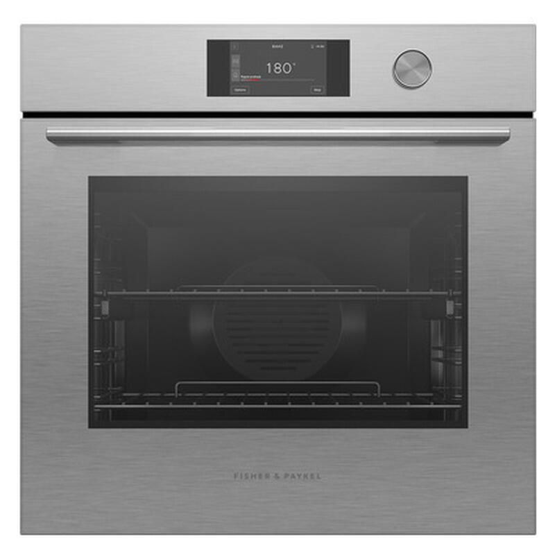 Fisher & Paykel 60cm Contemporary Pyrolytic Oven - Brushed Silver Glass (Series 7)