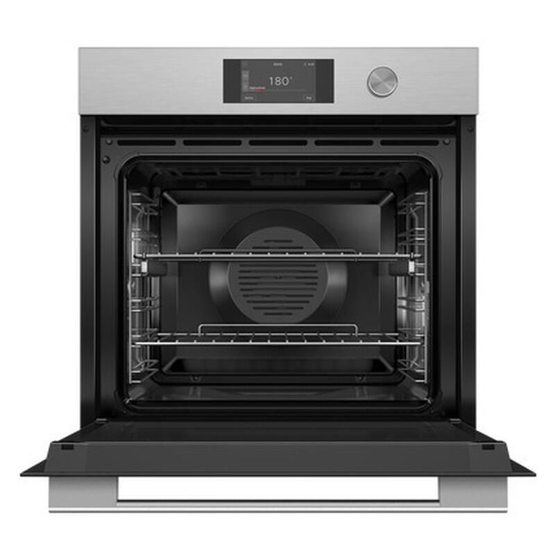 Fisher & Paykel 60cm Contemporary Pyrolytic Oven - Brushed Silver Glass (Series 7) - Image 2