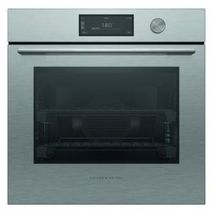 Fisher & Paykel 60cm Contemporary Pyrolytic Oven - Brushed Silver Glass (Series 9)