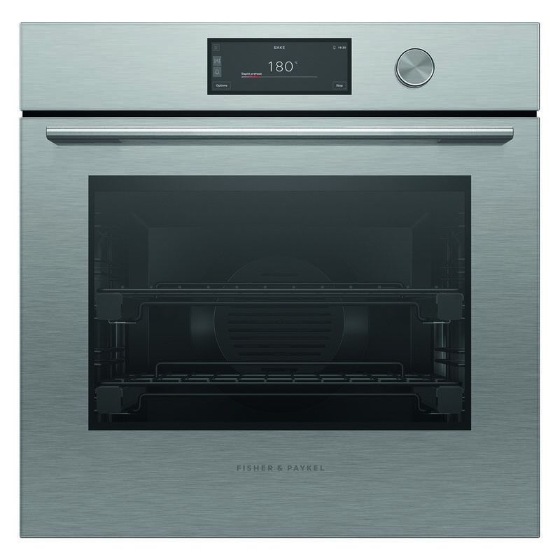 Fisher & Paykel 60cm Contemporary Pyrolytic Oven - Brushed Silver Glass (Series 9)