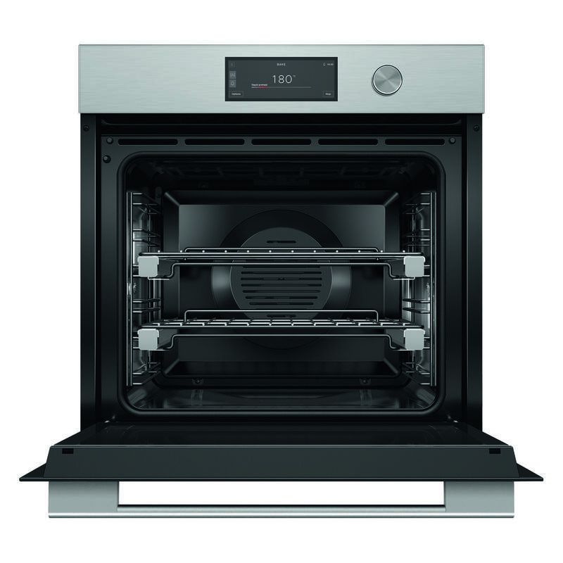 Fisher & Paykel 60cm Contemporary Pyrolytic Oven - Brushed Silver Glass (Series 9) - Image 2