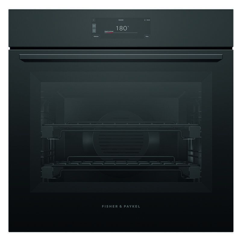 Fisher & Paykel 60cm Minimal Pyrolytic Oven - Black Glass (Series 9)