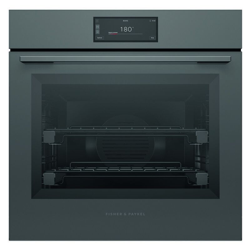 Fisher & Paykel 60cm Minimal Pyrolytic Oven - Grey Glass (Series 9)