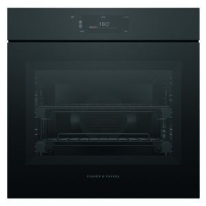 Fisher & Paykel 60cm Minimal Handleless Pyrolytic Oven - Black Glass (Series 11)
