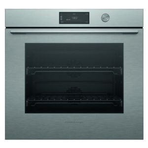 Fisher & Paykel 76cm Contemporary Pyrolytic Oven - Brushed Silver Glass (Series 9)
