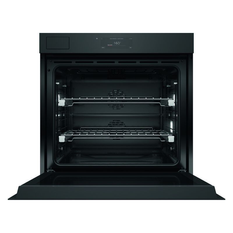 Fisher & Paykel 76cm Minimal Handleless Pyrolytic Steam Assist Oven - Black Glass (Series 11) - Image 2