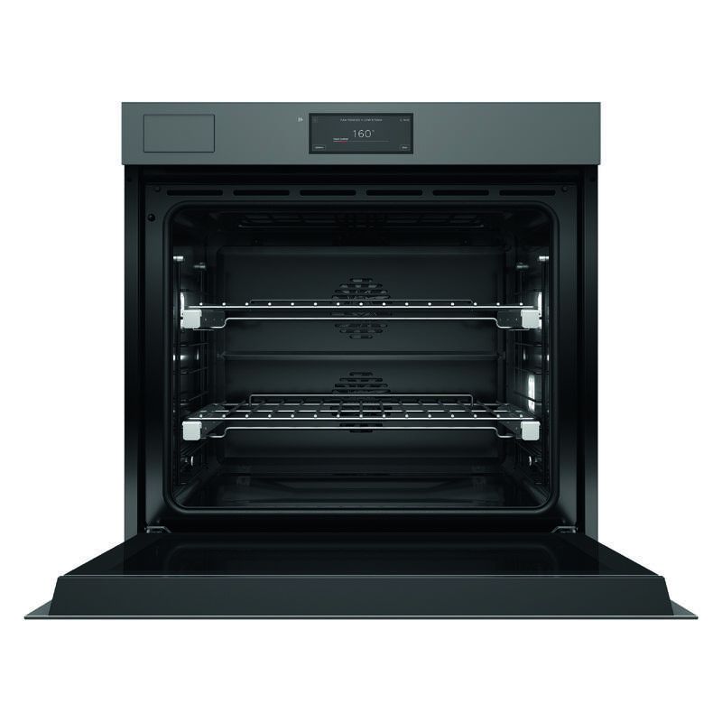 Fisher & Paykel 76cm Minimal Handleless Pyrolytic Steam Assist Oven - Grey Glass (Series 11) - Image 2