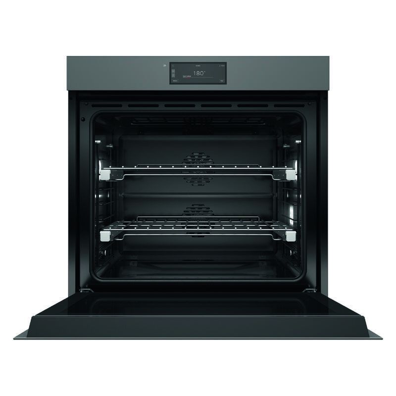 Fisher & Paykel 76cm Minimal Handleless Pyrolytic Oven - Grey Glass (Series 9) - Image 2