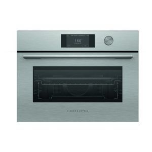 Fisher & Paykel 60cm Contemporary Compact Combi-Microwave Oven - Brushed Silver Glass (Series 7)