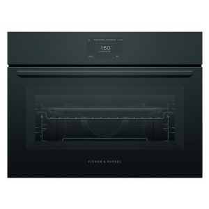 Fisher & Paykel 60cm Minimal Compact Combi-Microwave Oven - Black Glass (Series 7)