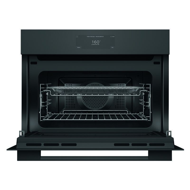 Fisher & Paykel 60cm Minimal Compact Combi-Microwave Oven - Black Glass (Series 9) - Image 2