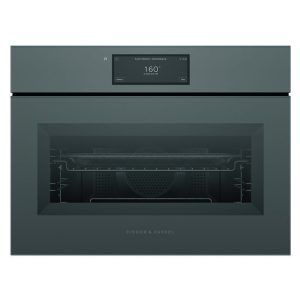 Fisher & Paykel 60cm Minimal Handleless Compact Combi-Microwave Oven - Grey Glass (Series 11)
