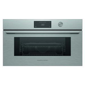 Fisher & Paykel 76cm Contemporary Combi-Microwave Oven - Brushed Silver Glass (Series 9)