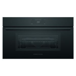 Fisher & Paykel S9 Minimal Compact Combi-Microwave Oven Black Glass 76CM