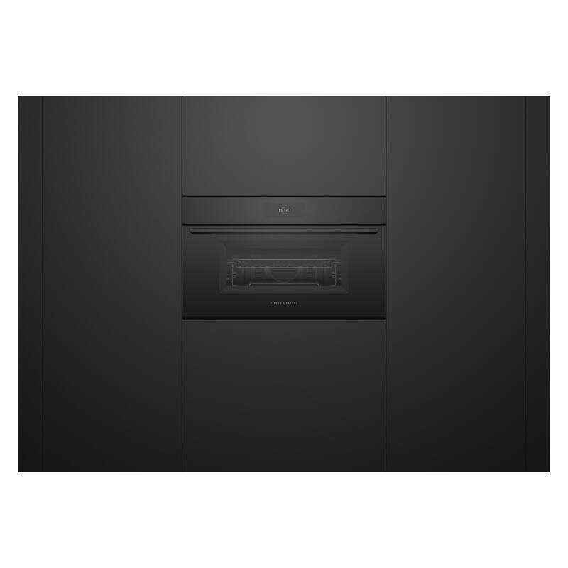 Fisher & Paykel 76cm Built-In Compact Combination Microwave Oven with 17 Functions - Black Glass (Minimal - Series 9) - Image 3
