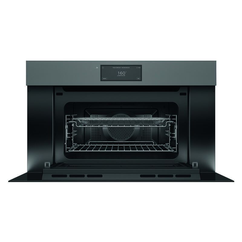 Fisher & Paykel 76cm Minimal Handleless Compact Combi-Microwave Oven - Grey Glass (Series 9) - Image 2
