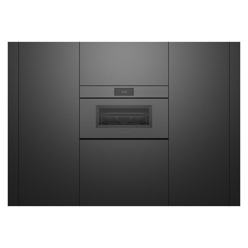 Fisher & Paykel 76cm Minimal Handleless Compact Combi-Microwave Oven - Grey Glass (Series 9) - Image 3