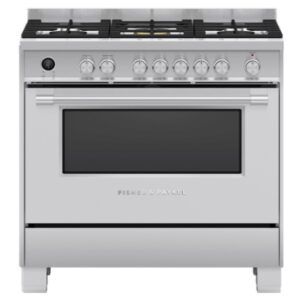 Fisher & Paykel 90cm Self Cleaning Dual Fuel Freestanding Cooker - Stainless Steel