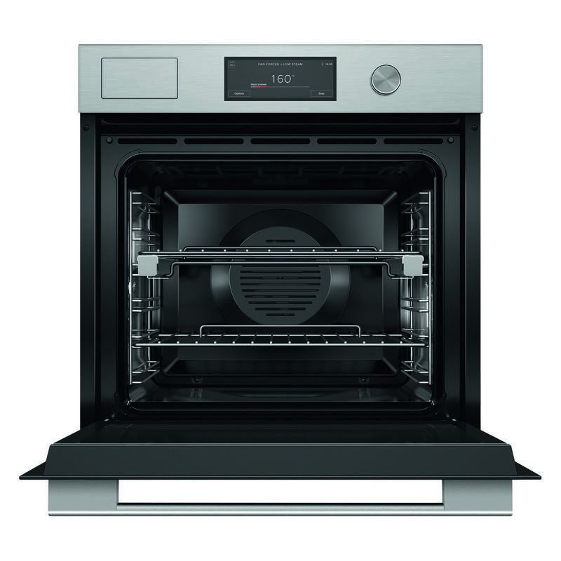 Fisher & Paykel 60cm Contemporary Combi-Steam Oven - Brushed Silver Glass (Series 9) - Image 2