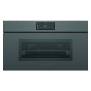 Fisher & Paykel S9 Minimal Handleless Compact Combi-Steam Oven Grey Glass 76CM