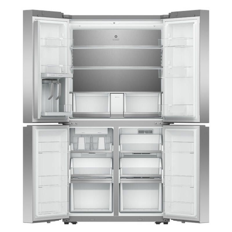 Fisher & Paykel 627L Quad Door Refrigerator Freezer Dual Ice Makers - Stainless Steel (Series 7) - Image 2