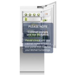 Fisher & Paykel 76cm Series 11 Integrated Refrigerator Freezer, Ice & Water