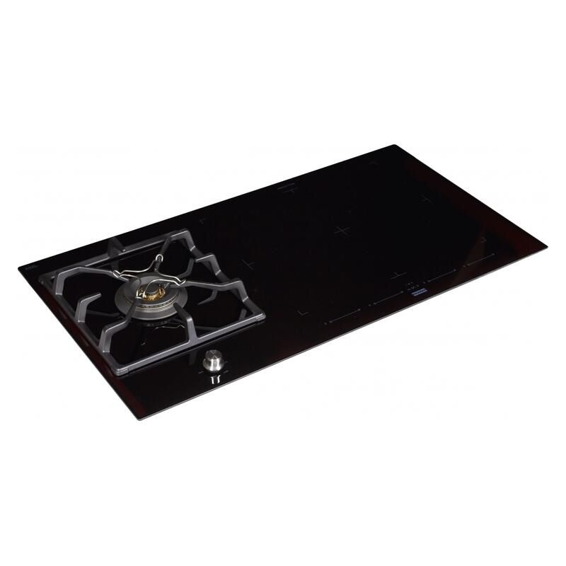 FRANKE 4+1 C/Top Blk Ceramic Glass 4 Zone Induct Gas Wok Burner Lpg 96CM - Image 2