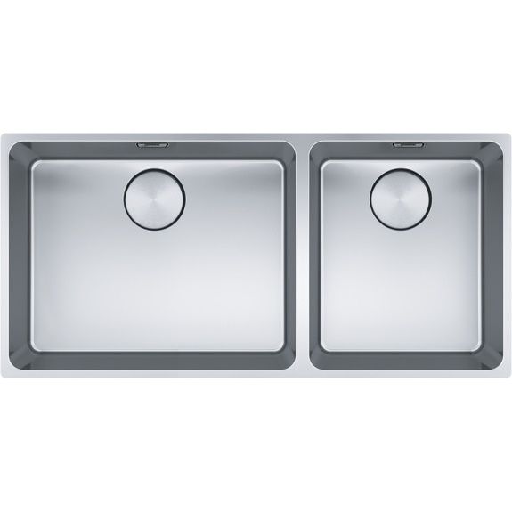 Franke Mythos DBL Bowl Bare Sink 3Way Install - Stainless Steel