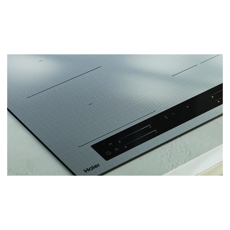 Haier 60cm 500 Series Induction Cooktop 4 Zone Flexi Zone - Grey Glass - Image 2