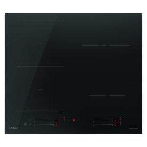 Haier 60cm 500 Series Induction Cooktop 4 Zone Low Current - Black Glass
