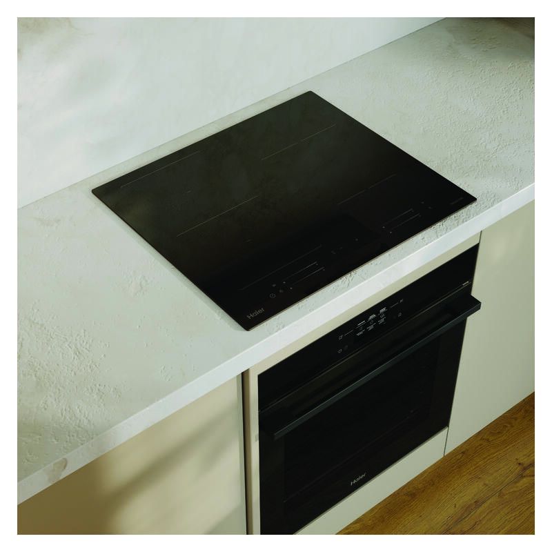 Haier 60cm 500 Series Induction Cooktop 4 Zone Low Current - Black Glass - Image 3