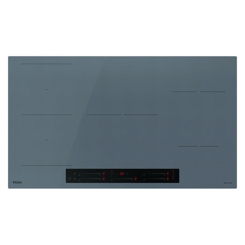 Haier 90cm 500 Series Induction Cooktop 5 Zone - Grey Glass