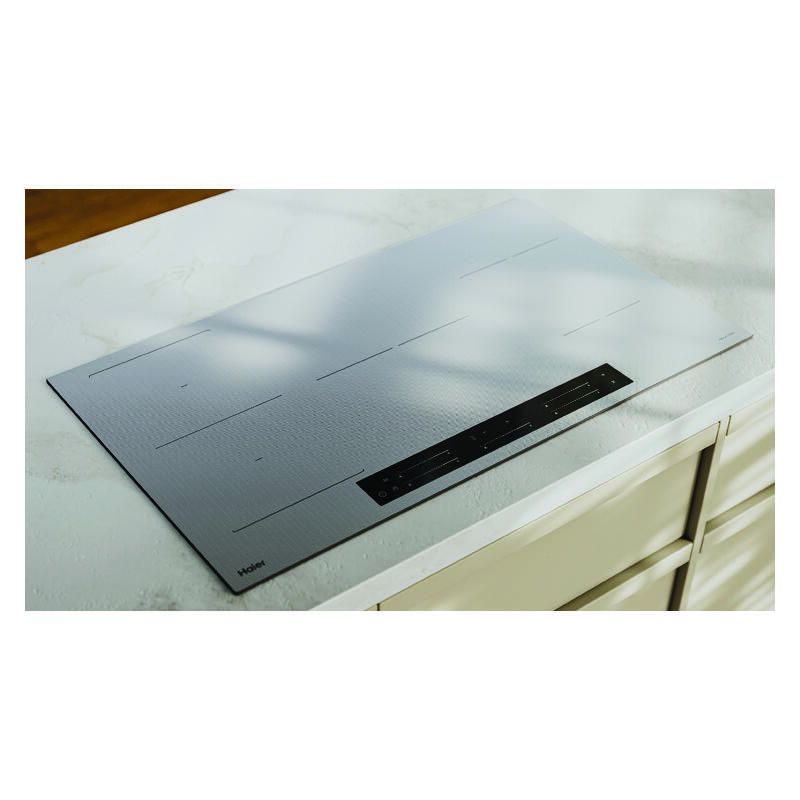 Haier 90cm 500 Series Induction Cooktop 5 Zone - Grey Glass - Image 2