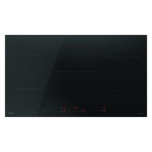 Haier 90cm 300 Series Induction Cooktop 5 Zone Low Current - Black Glass
