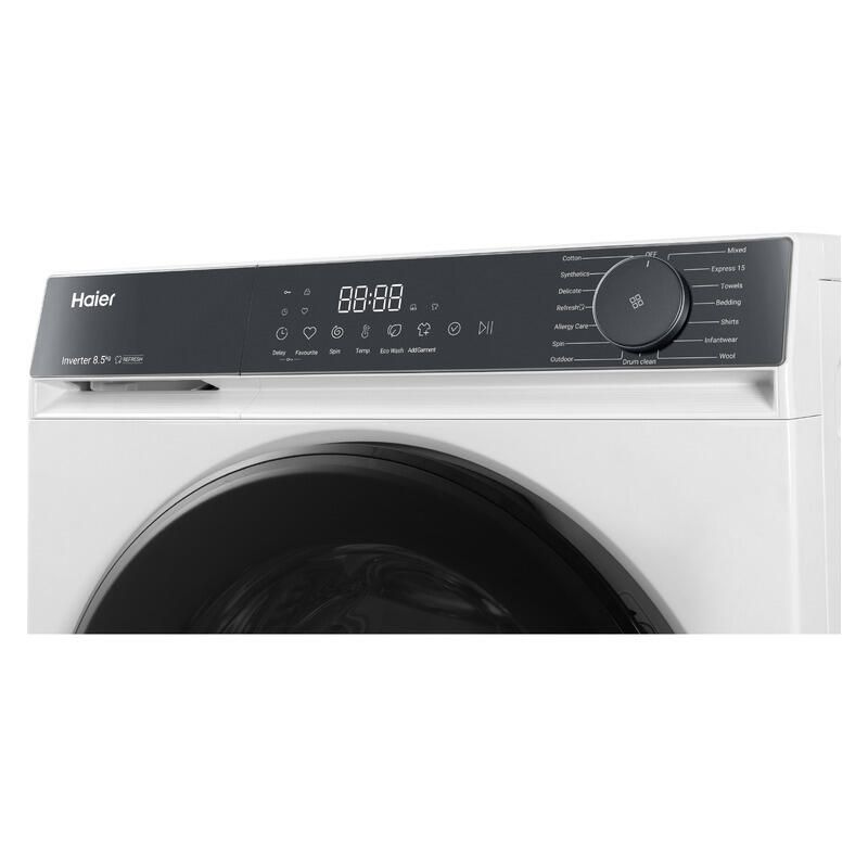 Haier 8.5kg Front Load Washing Machine - White - Image 2