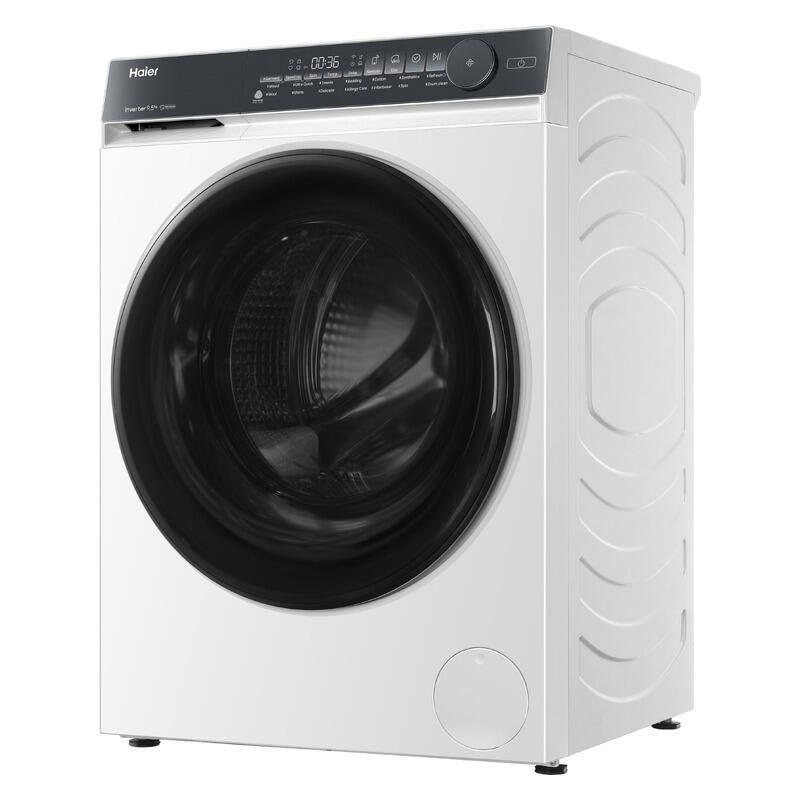 Haier 9.5kg Front Load Washing Machine - White - Image 3