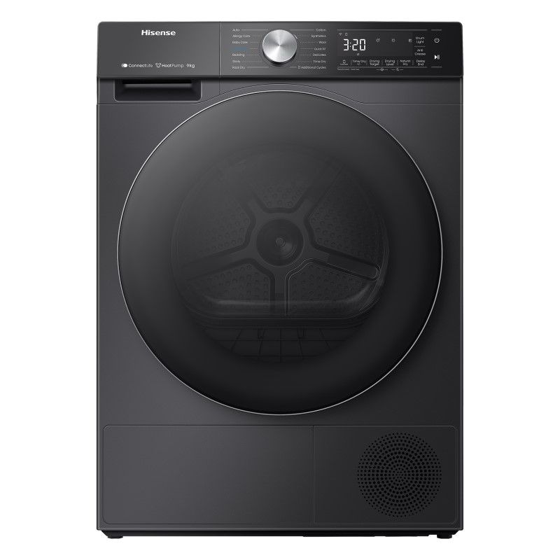 Hisense 9kg Heat Pump Dryer - Black (Series 7)