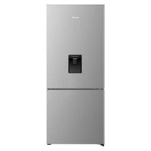Hisense 415L Bottom Mount Fridge with Water Dispenser - Stainless Steel