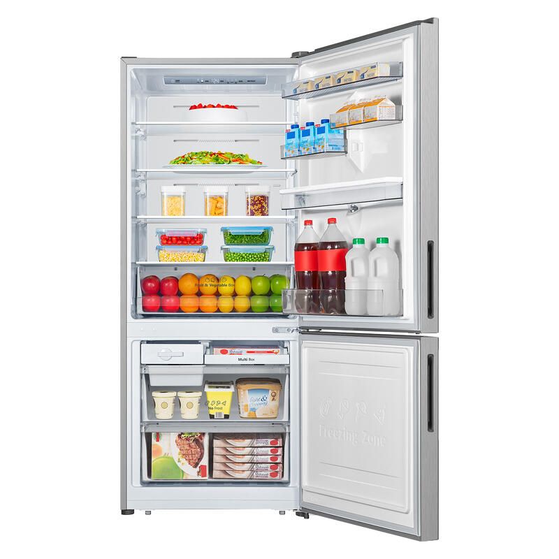 Hisense 415L Bottom Mount Fridge with Water Dispenser - Stainless Steel - Image 3